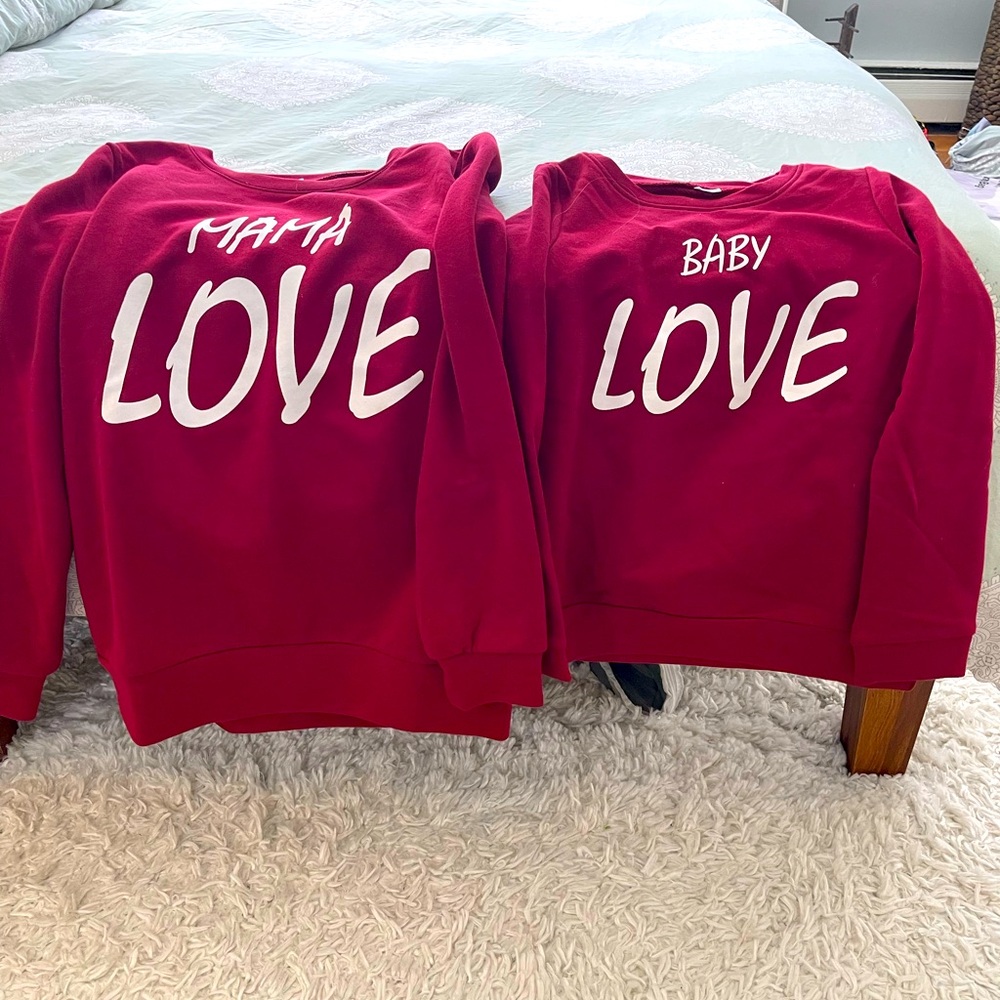 Mommy/Daughter Matching Crew Necks